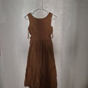 Sincerely Jules Brown Asymmetrical Dress